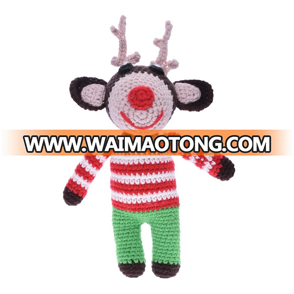 100% Cotton Handmade Deer Crochet Amigurumi Doll