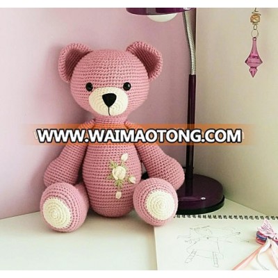 Pinky Teddy: Crochet toys, cute teddy, amigurumi toys, bear plush