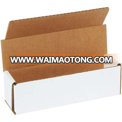 Tuck Top One-Piece, Die-Cut Shipping Cartons, Small White Mailing Boxes packaging box