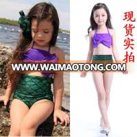 S64840A Baby Girl Mermaid Set Bikini Toddler Girl 3 Pcs Set Bikini