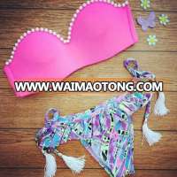 YY101 OEM new style women swimwear plain color sexy mature bikini set