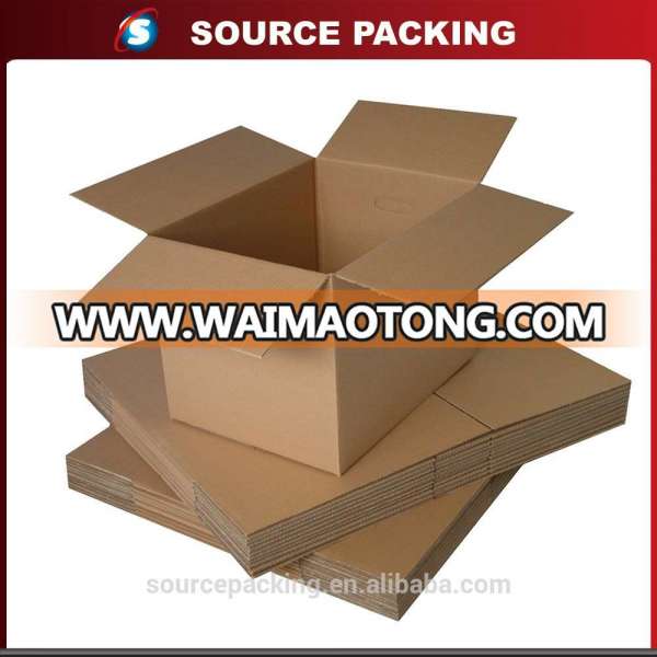 Customized recycled corrugated shipping carton box with color printing